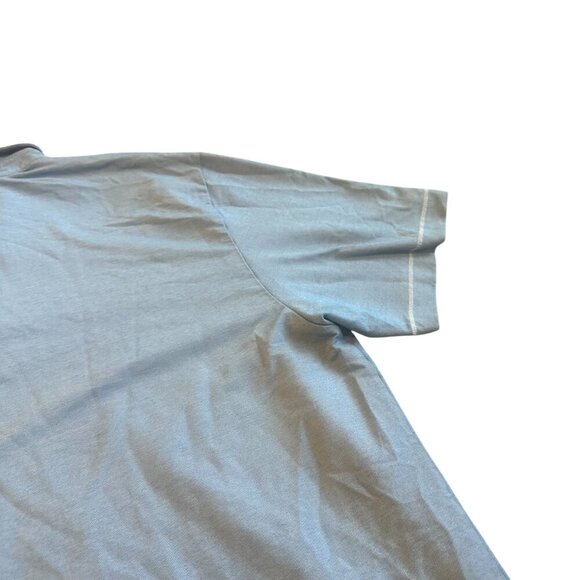 Travis Mathew Light Blue Polo Shirt Golf Cotton Blend Casual Classic Size XL - Picture 9 of 12